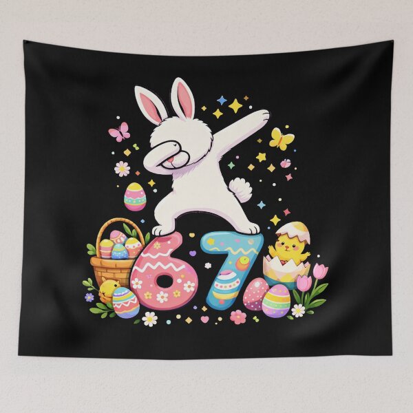 Item preview, Funny Dabbing Easter Bunny 67, Cute 67 Easter Bunny designed and sold by will freed18.