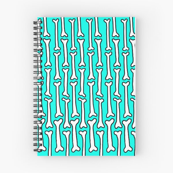 Item preview, Doodle Style Bone Pattern in Vibrant Turquoise designed and sold by OxanaCerra.
