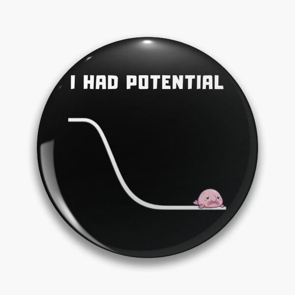 Item preview, I Had Potential – Sad Blobfish Meme Minimalist Humor Design designed and sold by CyrilloArt.