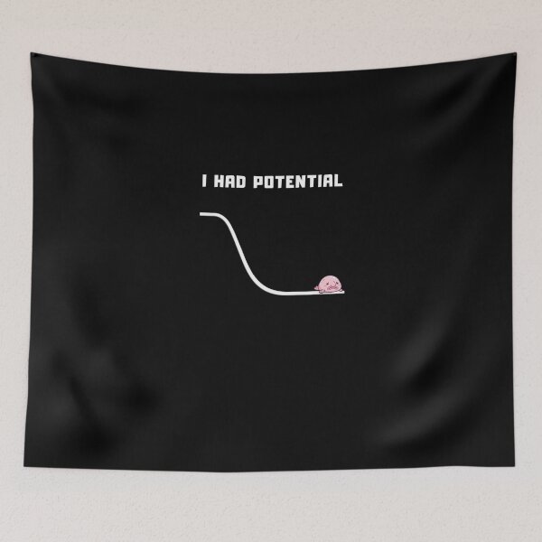 Item preview, I Had Potential – Sad Blobfish Meme Minimalist Humor Design designed and sold by CyrilloArt.