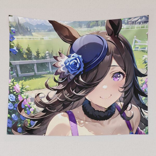 Item preview, Rice Shower Uma Musume Garden Racetrack Sunshine Blue Roses designed and sold by mildaclairmo.