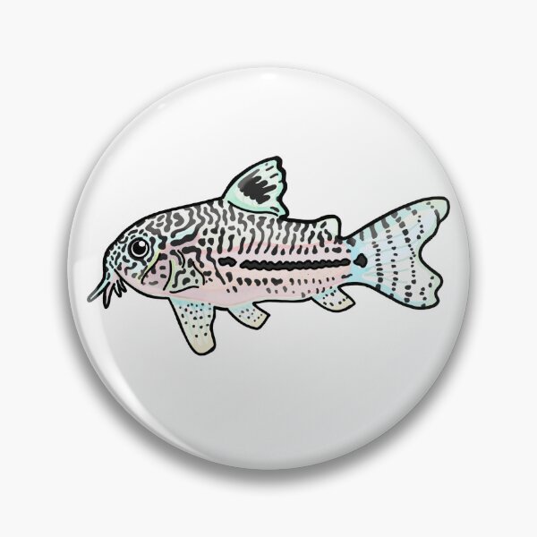 Item preview, Zebra Corydora Aquarium Freshwater Fish designed and sold by The Confused Chameleon.