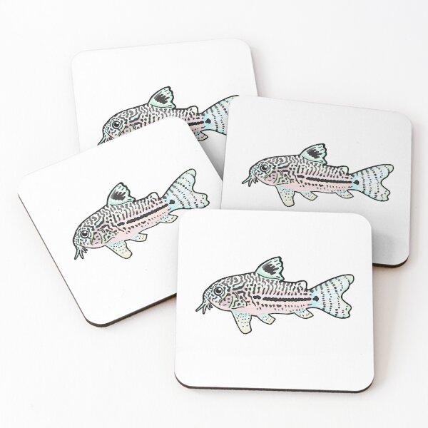 Item preview, Zebra Corydora Aquarium Freshwater Fish designed and sold by The Confused Chameleon.