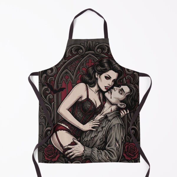 Item preview, Romantic Gothic Vampire Couple Embrace designed and sold by Shirtaholism.