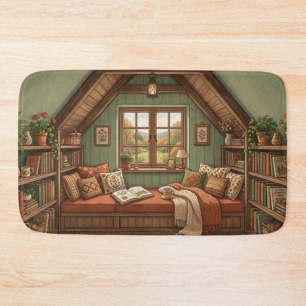 Item preview, Cozy reading nook!!! - Cozy Book Lover - A cozy reading corner - A cozy paradise for book lovers designed and sold by SoffyLee586.