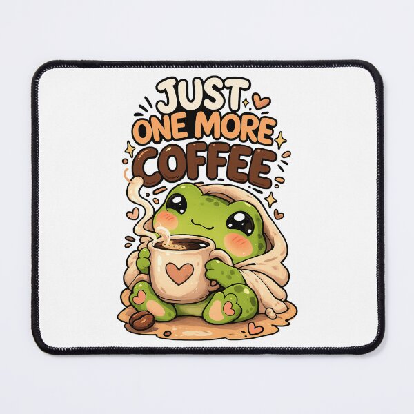 Item preview, Just One More Coffee Frog designed and sold by Abmait ART.