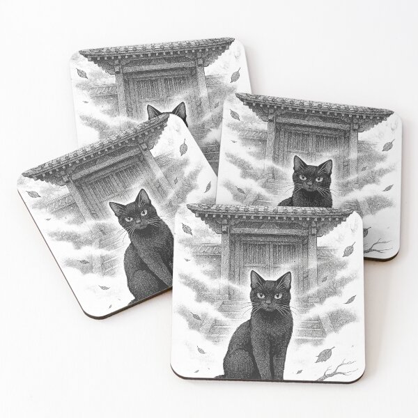 Item preview, Cat in the temple designed and sold by bashhonkdesign.