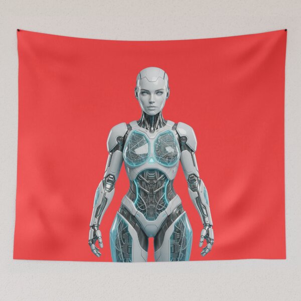 Item preview, Future AI Android - Cybernetic Female Bionic Robot designed and sold by ChaosModeArt.