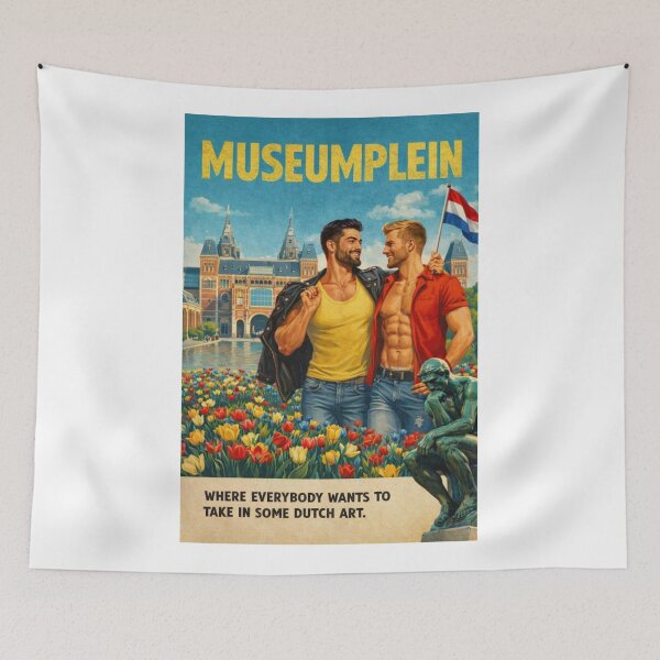 Item preview, Museumplein Amsterdam Rijksmuseum Tulips and Dutch Pride WorldPride designed and sold by Aryabek.
