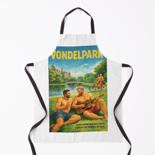 Item preview, Vondelpark Amsterdam Canal Picnic and Summer Music Gay Couple designed and sold by Aryabek.