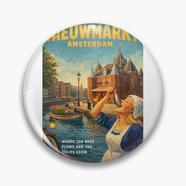 Item preview, Nieuwmarkt Amsterdam De Waag Canal and Dutch Herring Tradition designed and sold by Aryabek.