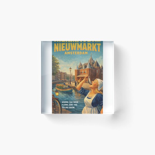 Item preview, Nieuwmarkt Amsterdam De Waag Canal and Dutch Herring Tradition designed and sold by Aryabek.