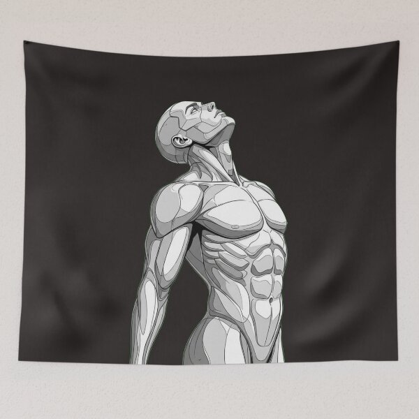 Item preview, Anatomical Android Study - Masculine Cybernetic Figure Art. designed and sold by ChaosModeArt.
