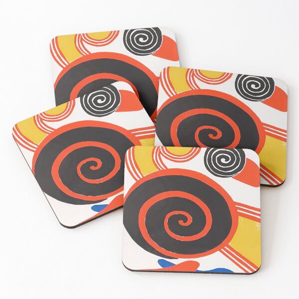 Item preview, Abstract Surreal Shapes Inspired by Joan Miró – Minimalist Colorful Modern Art designed and sold by Bondira-Spono.