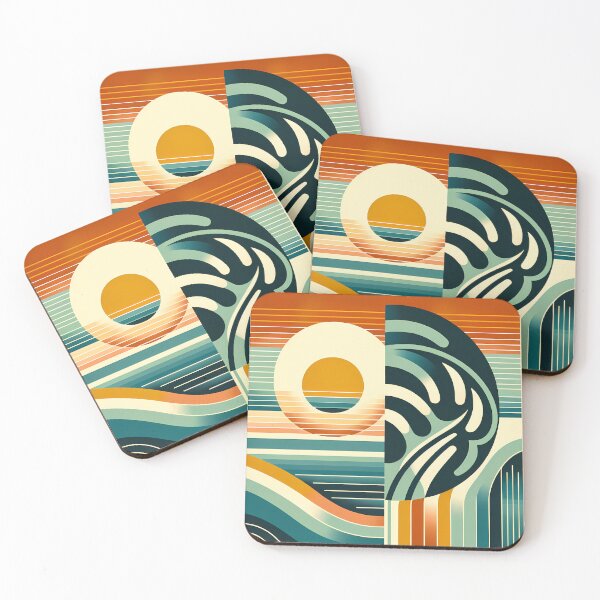 Item preview, Geometric Sun and Monstera Abstract designed and sold by InkSmithery.