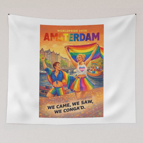 Item preview, WorldPride 2026 Amsterdam Canal Pride Celebration Netherlands designed and sold by Aryabek.
