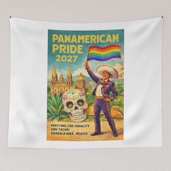 Item preview, PanAmerican Pride 2027 Guadalajara Mexico Mariachi Pride Festival designed and sold by Aryabek.