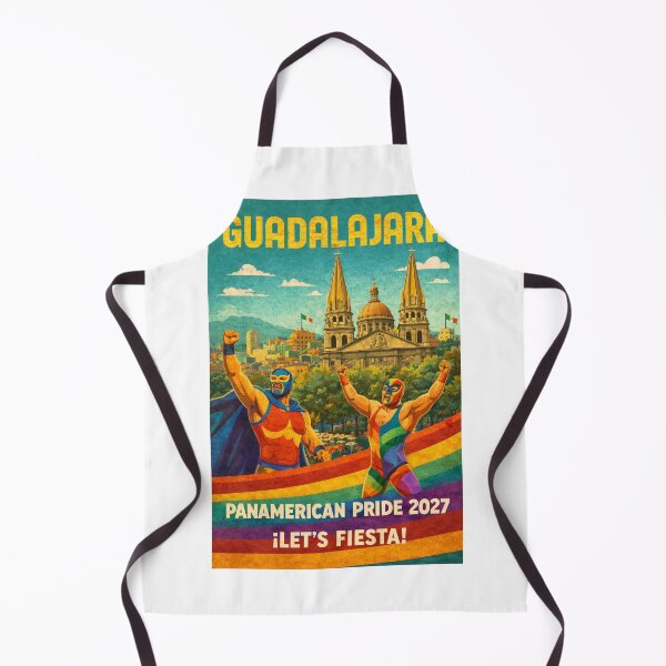 Item preview, Guadalajara Mexico PanAmerican Pride 2027 Lucha Libre Pride Poster designed and sold by Aryabek.