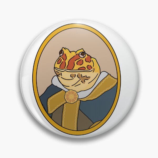 Item preview, Apricot Pacman Frog Distinguished Portrait  designed and sold by The Confused Chameleon.