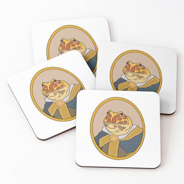 Item preview, Apricot Pacman Frog Distinguished Portrait  designed and sold by The Confused Chameleon.