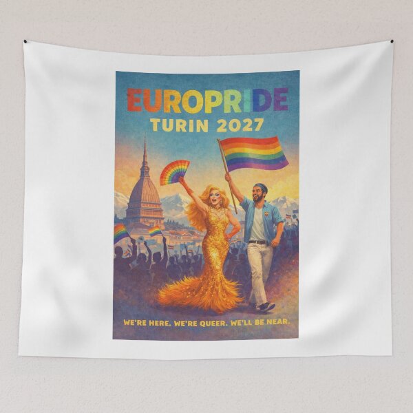 Item preview, EuroPride 2027 Turin Italy Pride Parade Celebration designed and sold by Aryabek.