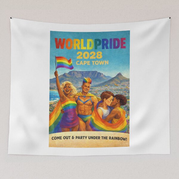 Item preview, WorldPride 2028 Cape Town Table Mountain Pride Celebration designed and sold by Aryabek.