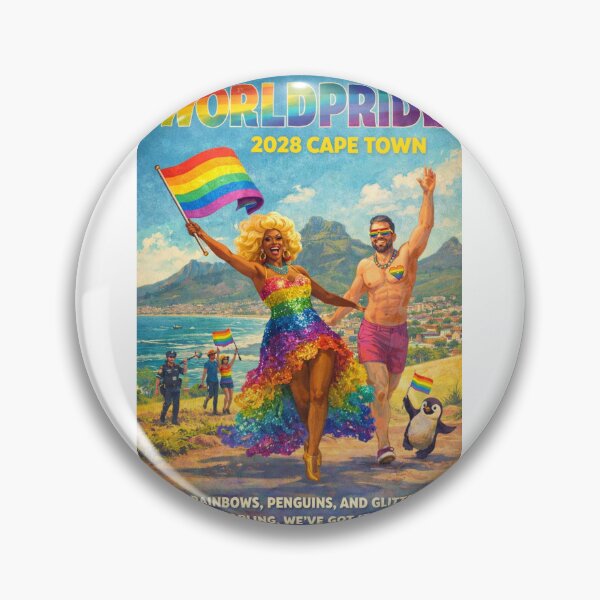 Item preview, WorldPride 2028 Cape Town Rainbow Beach Pride Scene designed and sold by Aryabek.