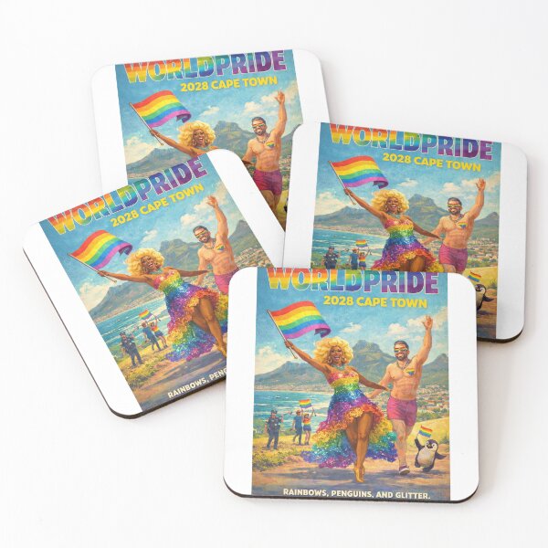 Item preview, WorldPride 2028 Cape Town Rainbow Beach Pride Scene designed and sold by Aryabek.