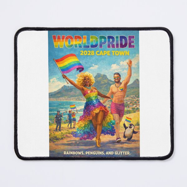 Item preview, WorldPride 2028 Cape Town Rainbow Beach Pride Scene designed and sold by Aryabek.