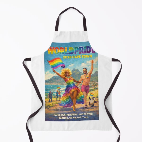 Item preview, WorldPride 2028 Cape Town Rainbow Beach Pride Scene designed and sold by Aryabek.
