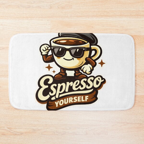 Item preview, Espresso Yourself Funny Coffee Pun Sticker — Cool Barista Cafe Humor Gift designed and sold by mancikart.