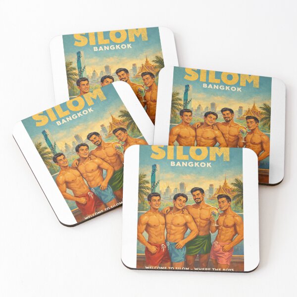 Item preview, Silom Bangkok Thailand Gay District Skyline Travel designed and sold by Aryabek.