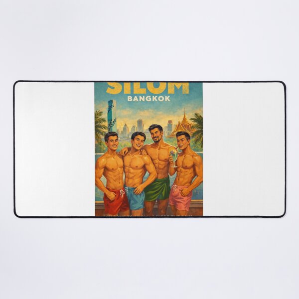 Item preview, Silom Bangkok Thailand Gay District Skyline Travel designed and sold by Aryabek.