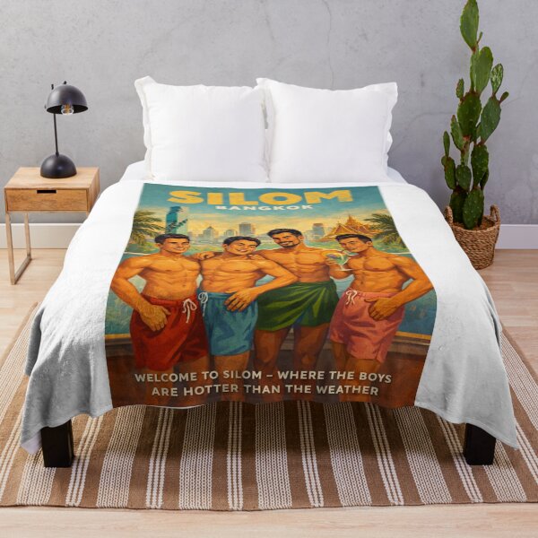 Item preview, Silom Bangkok Thailand Gay District Skyline Travel designed and sold by Aryabek.