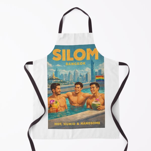 Item preview, Silom Bangkok Thailand Rooftop Pool Skyline Gay Scene designed and sold by Aryabek.