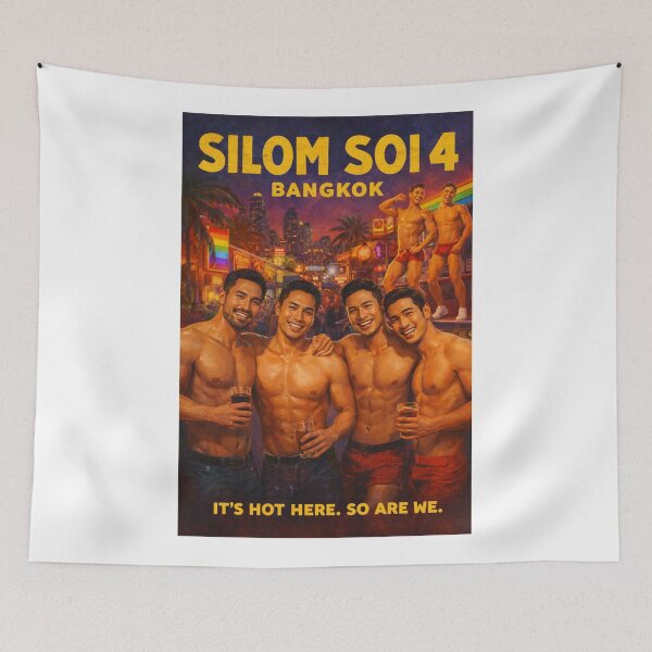 Item preview, Silom Soi 4 Bangkok Thailand Nightlife Gay District designed and sold by Aryabek.