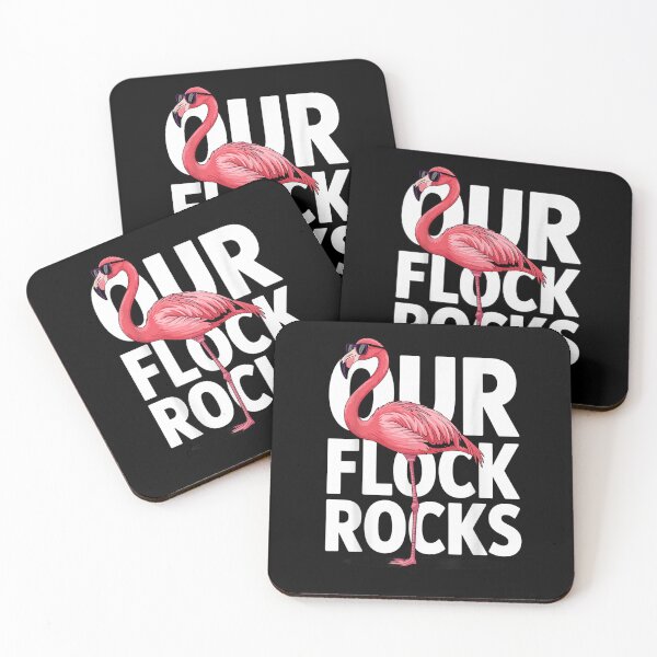 Item preview, Our Flock Rocks - Cool Flamingo Sunglasses designed and sold by Creative Spark.