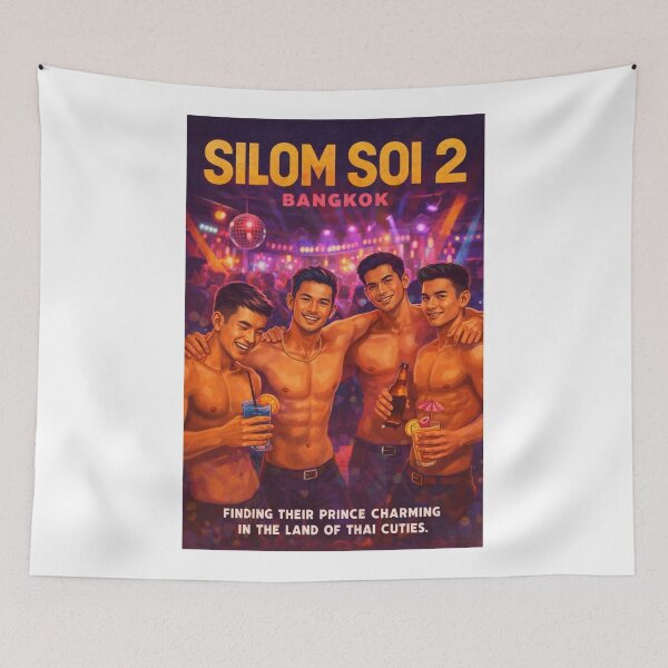 Item preview, Silom Soi 2 Bangkok Thailand Nightclub District Gay Scene designed and sold by Aryabek.