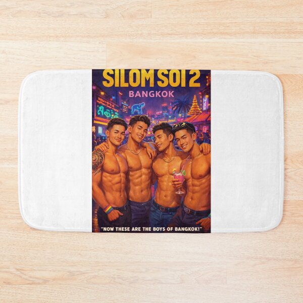 Item preview, Silom Soi 2 Bangkok Thailand Neon Club Night Gay Scene designed and sold by Aryabek.