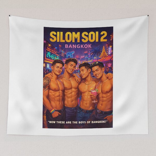 Item preview, Silom Soi 2 Bangkok Thailand Neon Club Night Gay Scene designed and sold by Aryabek.