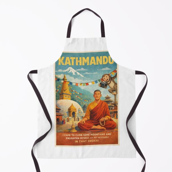 Item preview, Kathmandu Nepal Swayambhunath Stupa Monkey Temple Scene designed and sold by Aryabek.