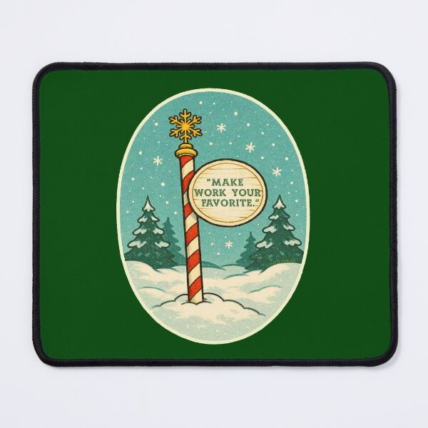 Item preview, Make Work Your Favorite (North Pole) designed and sold by Normbot2000.