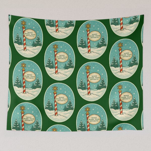 Item preview, Make Work Your Favorite (North Pole) designed and sold by Normbot2000.