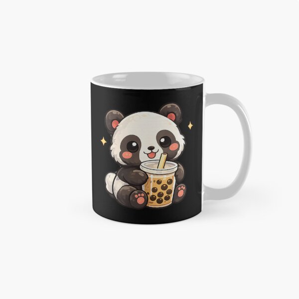 Item preview, Cute Baby Panda Drinking Bubble Tea designed and sold by SoftStyleStudio ⭐⭐⭐.