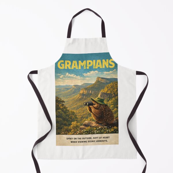 Item preview, Grampians Victoria Australia Scenic Lookouts across the Grampians Ranges with Echidna Wildlife designed and sold by Places On Earth.