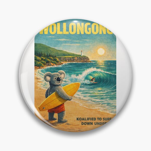 Item preview, Wollongong New South Wales Surf Coast with Wollongong Lighthouse and Pacific Ocean Waves designed and sold by Places On Earth.