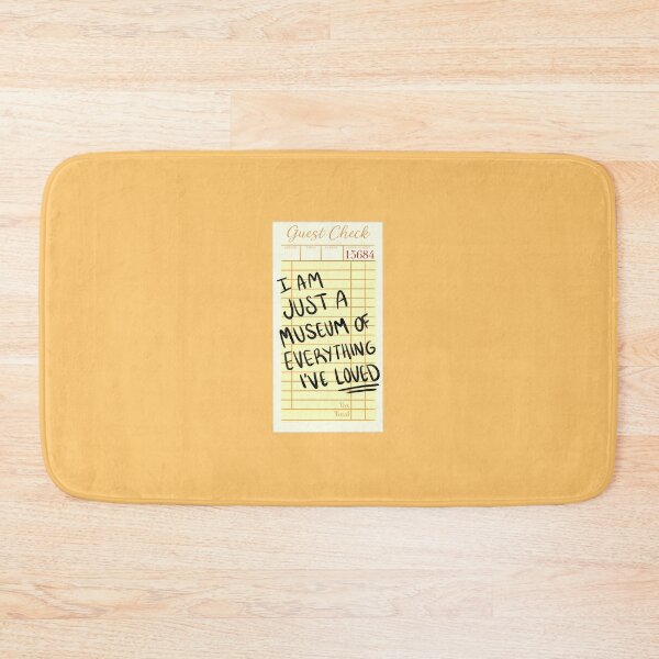 Item preview, I am just a museum of everything i've loved | guest check | docket | yellow designed and sold by Sophie Louise Arts.