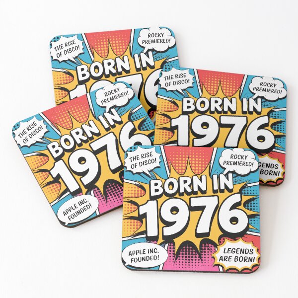 Item preview, ✨Born in 1976 Retro Comic Design designed and sold by CheersTOGETHER.