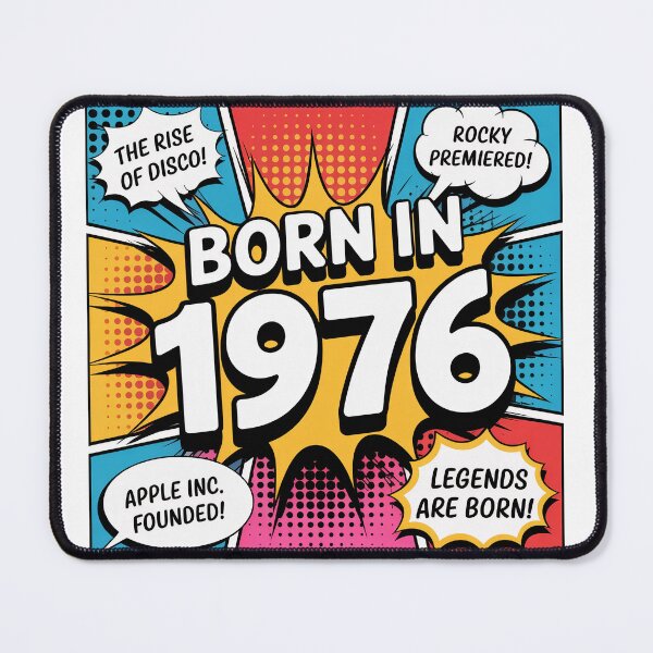 Item preview, ✨Born in 1976 Retro Comic Design designed and sold by CheersTOGETHER.