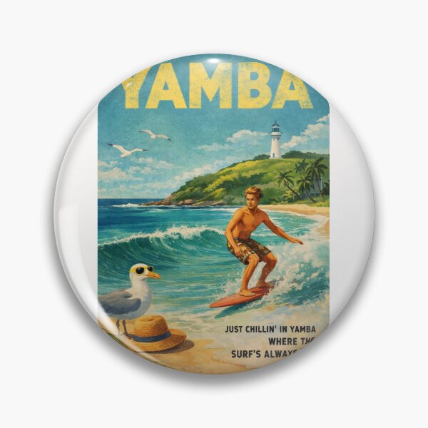Item preview, Yamba New South Wales Surf Coast with Yamba Lighthouse Pacific Ocean Waves and Clarence Valley designed and sold by Places On Earth.